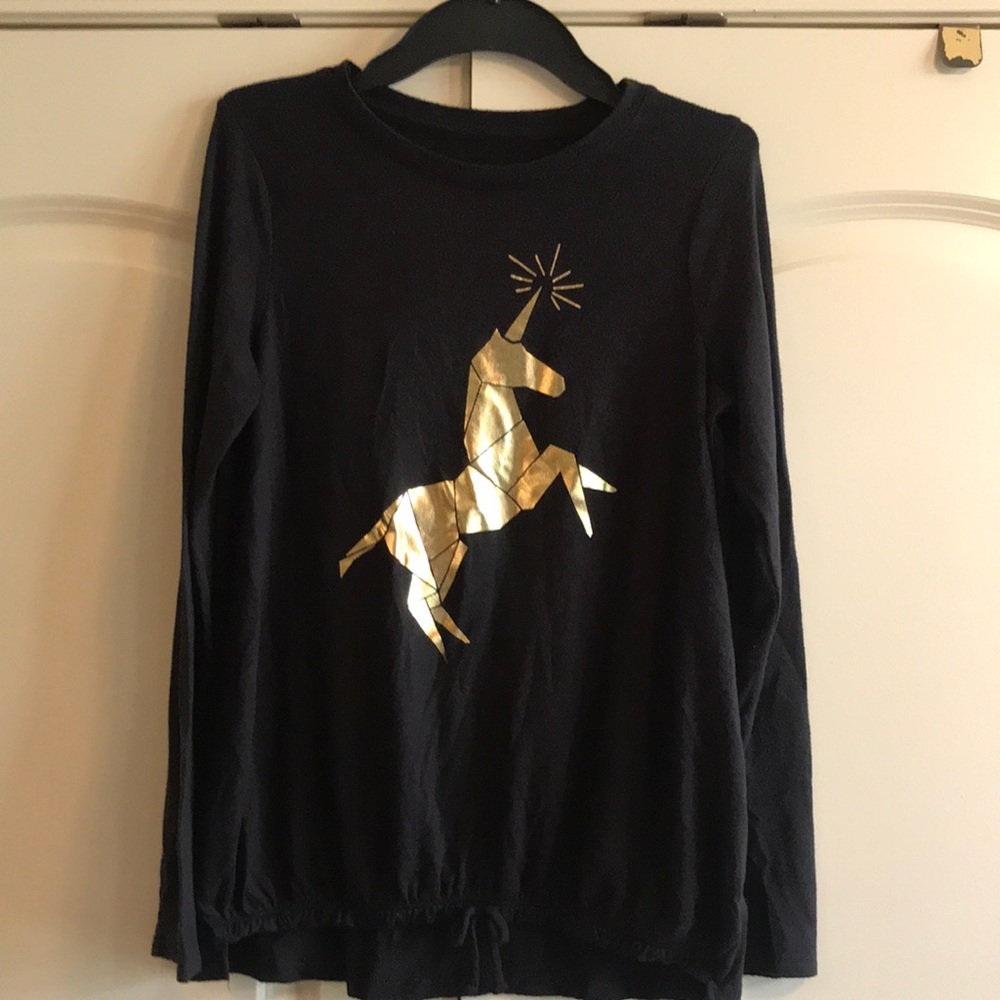 Cat and Jack girls lightweight unicorn sweater.
